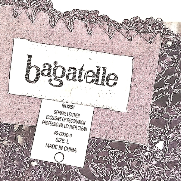 ๐ SALE PONCHO.!Bagatelle vintage BOHO leather,crochet top reduced from 99.00. - Picture 4 of 6